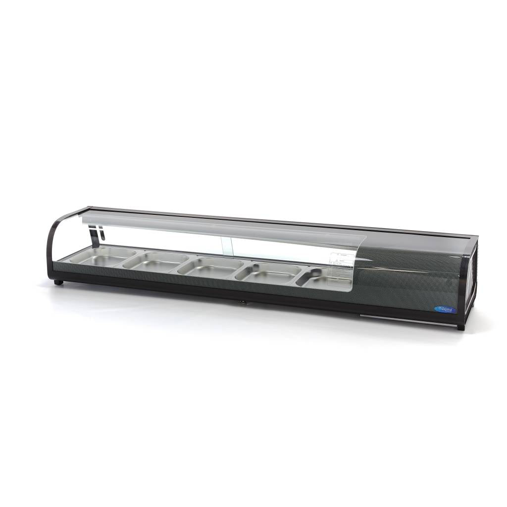 Sushi och Tapas Display -132L - inkl 5 x 1/2 GN - Bordsskiva