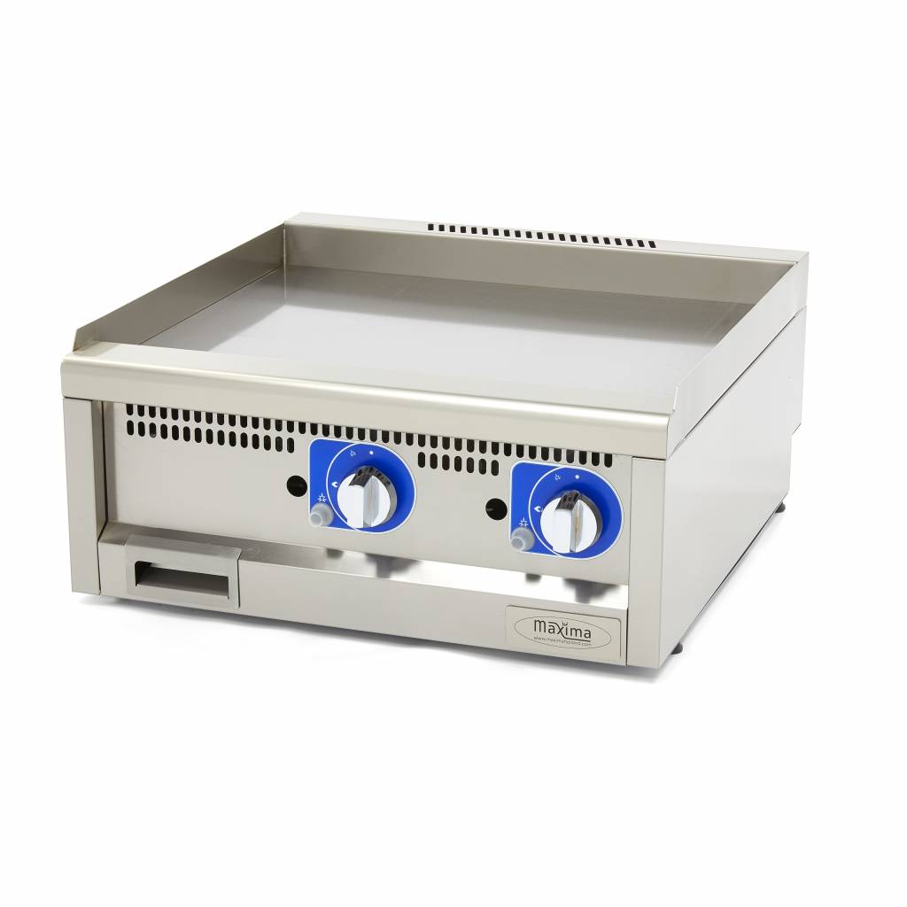 Grillpanna av professionell kvalitet - Smidig - Dubbel enhet - 60 cm djup - Gas