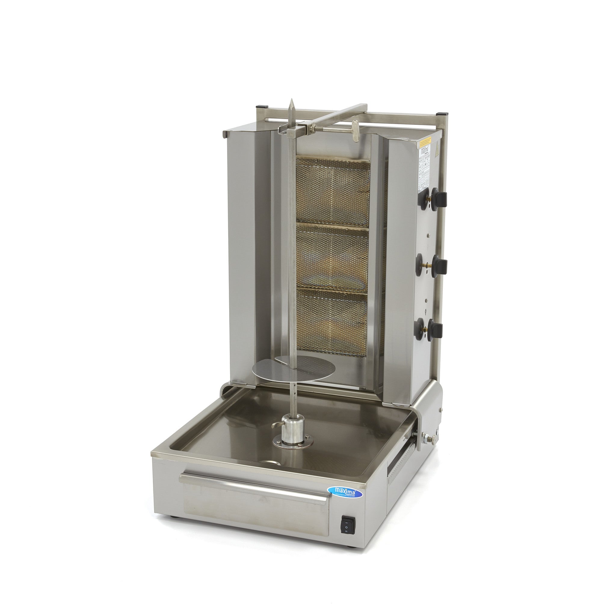 Kebab Grill - 3 brännare - 40 kg kött - gas