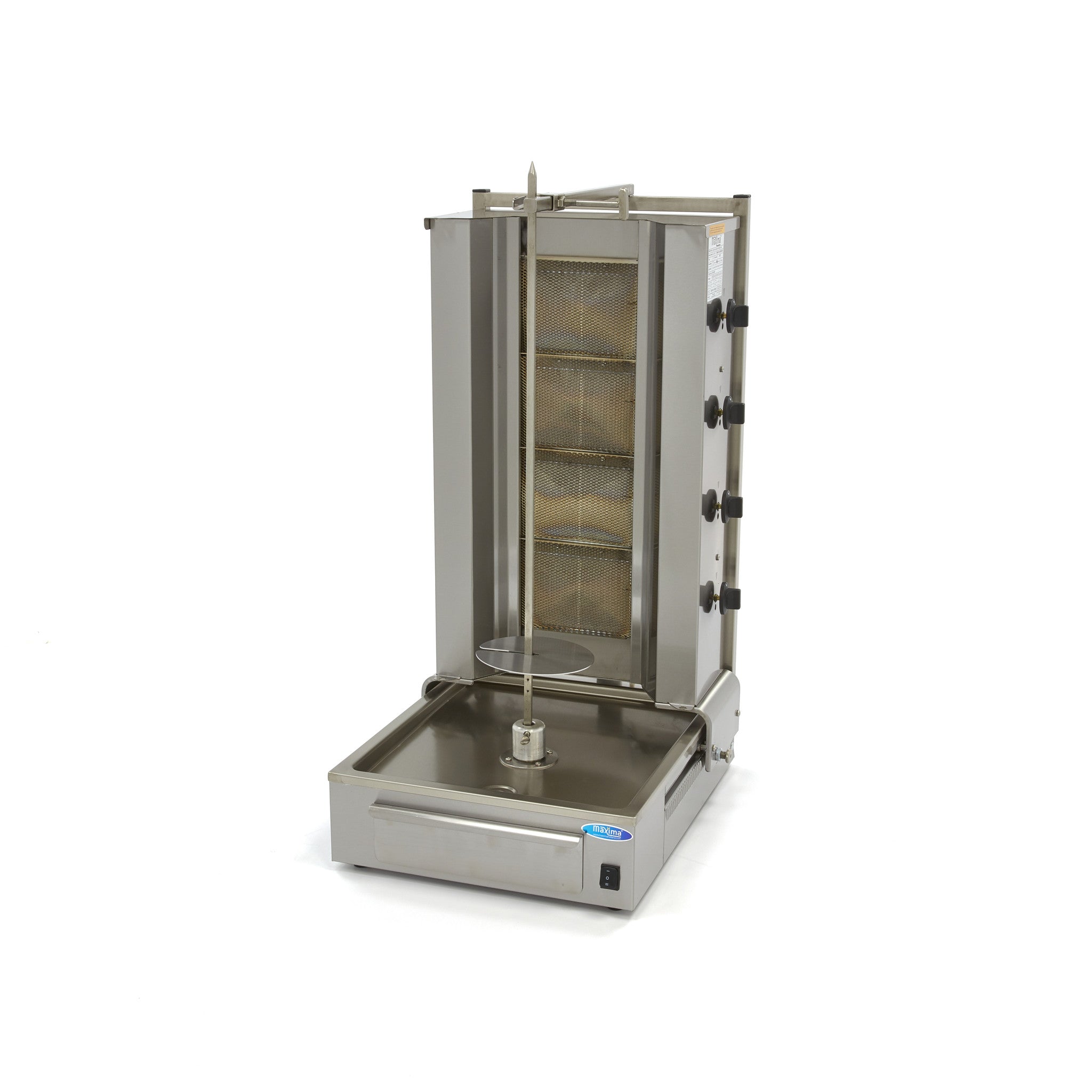 Kebab Grill - 4 brännare - 70 kg kött - gas