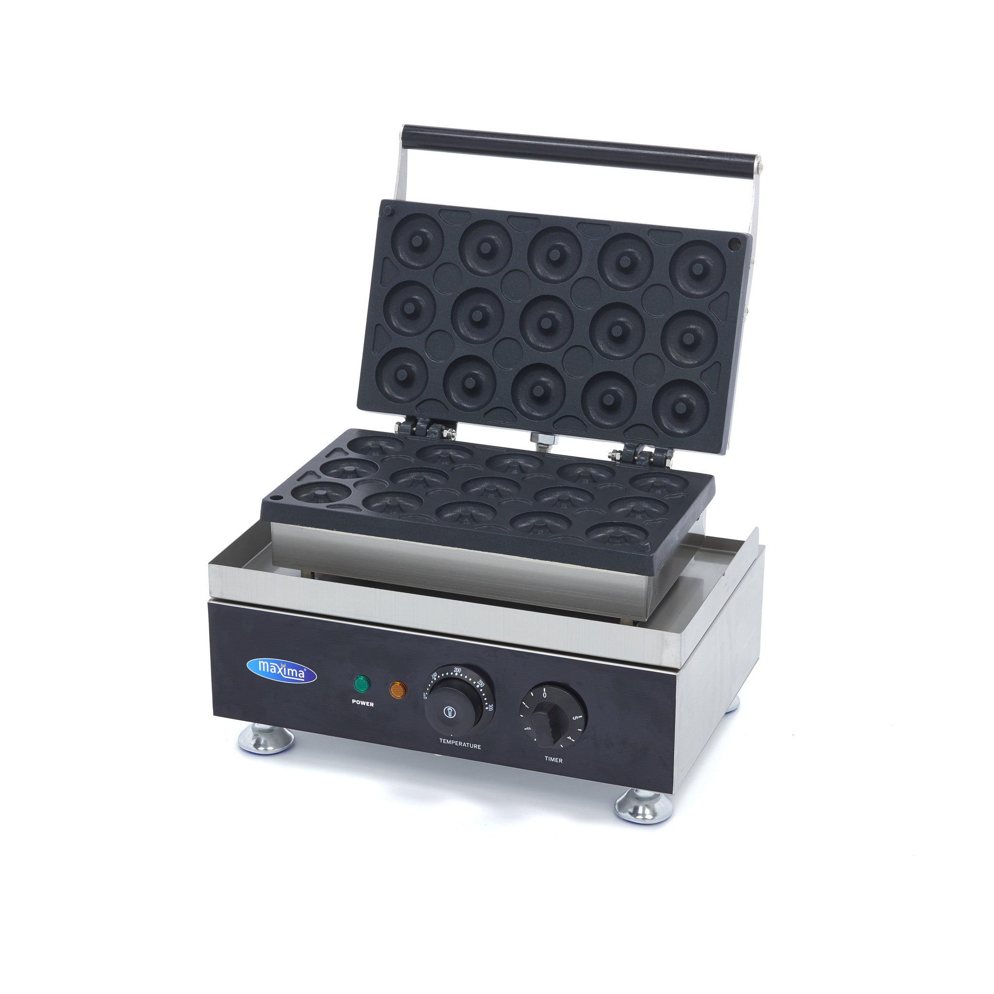Donut Maker - 15 Mini Donuts - Ø5cm - med inbyggd timer
