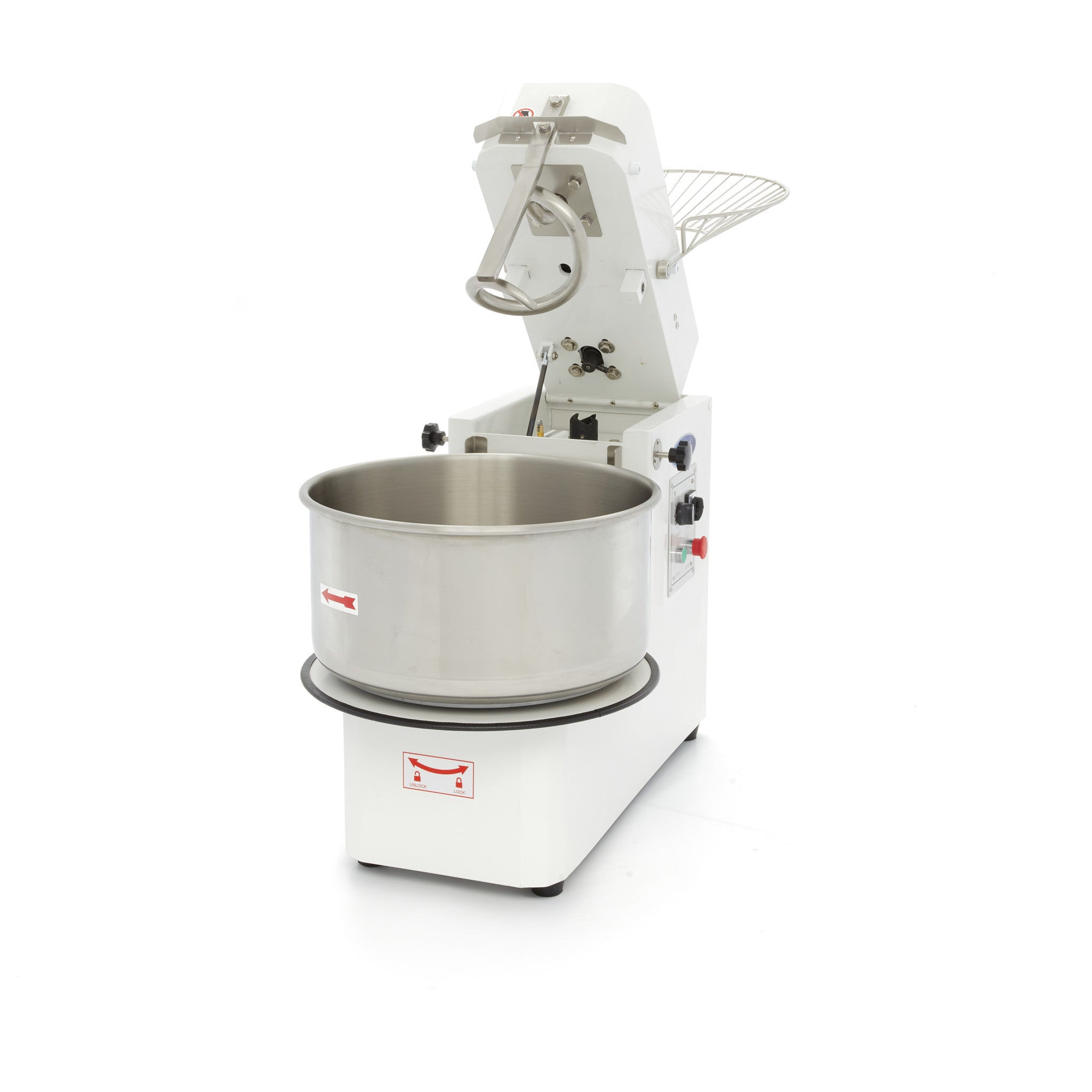 Degblandare - 50L - 30kg Deg - 2 hastigheter - Avtagbar skål - 400V