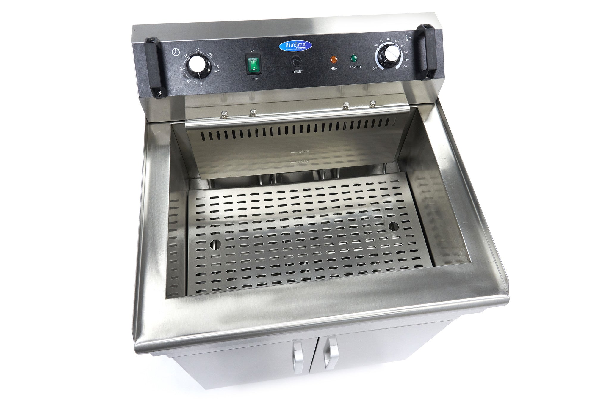 Fritös - 35L - 1 korg - med avloppskran - 400V