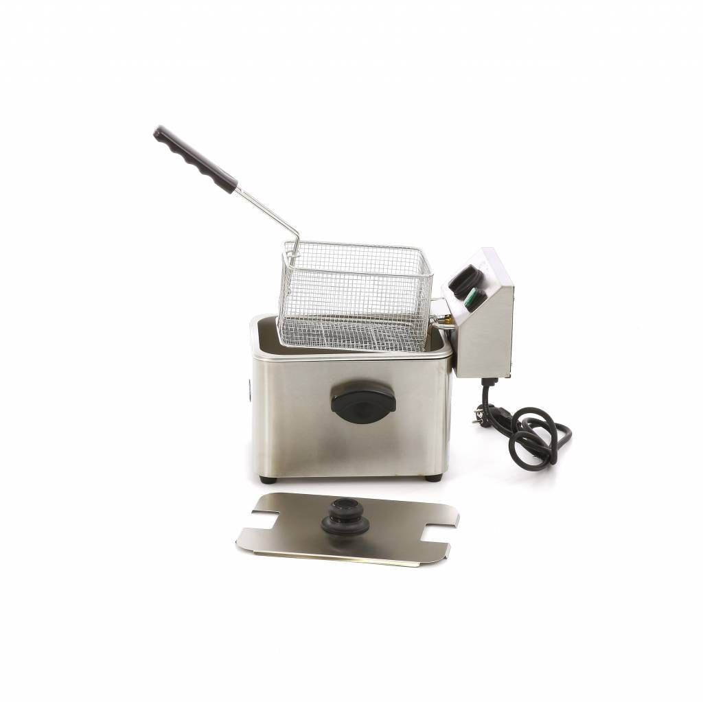 Friteringskastrull - 4L - 1 korg - upp till 1 kg pommes frites