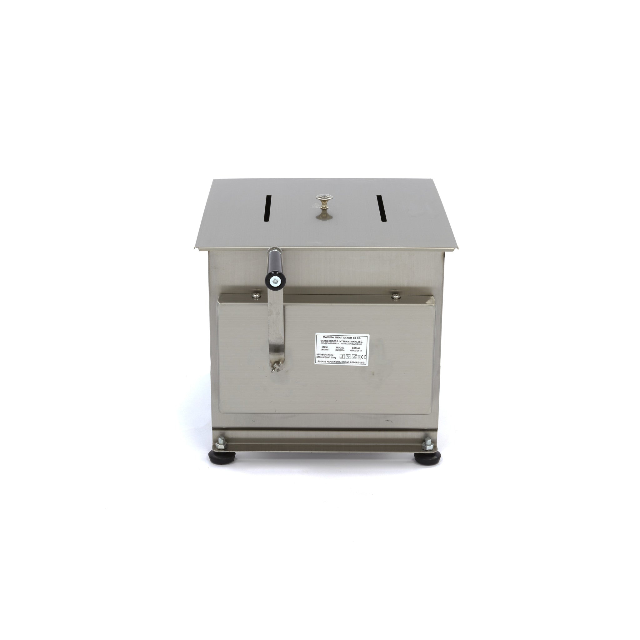 Köttblandare - 30L - 25kg Kött - Dubbelt skaft - Manuell
