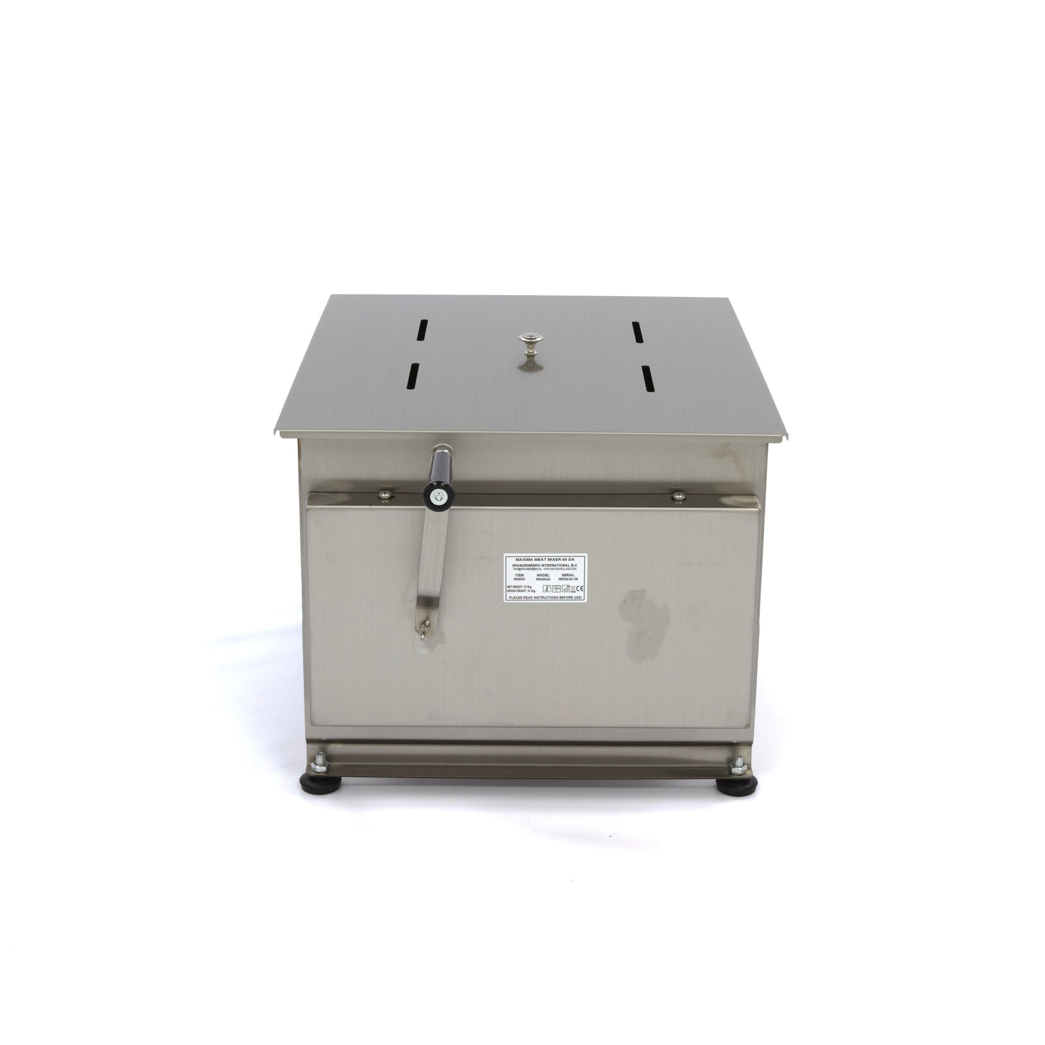 Köttblandare - 60L - 55kg Kött - Dubbelt skaft - Manuell