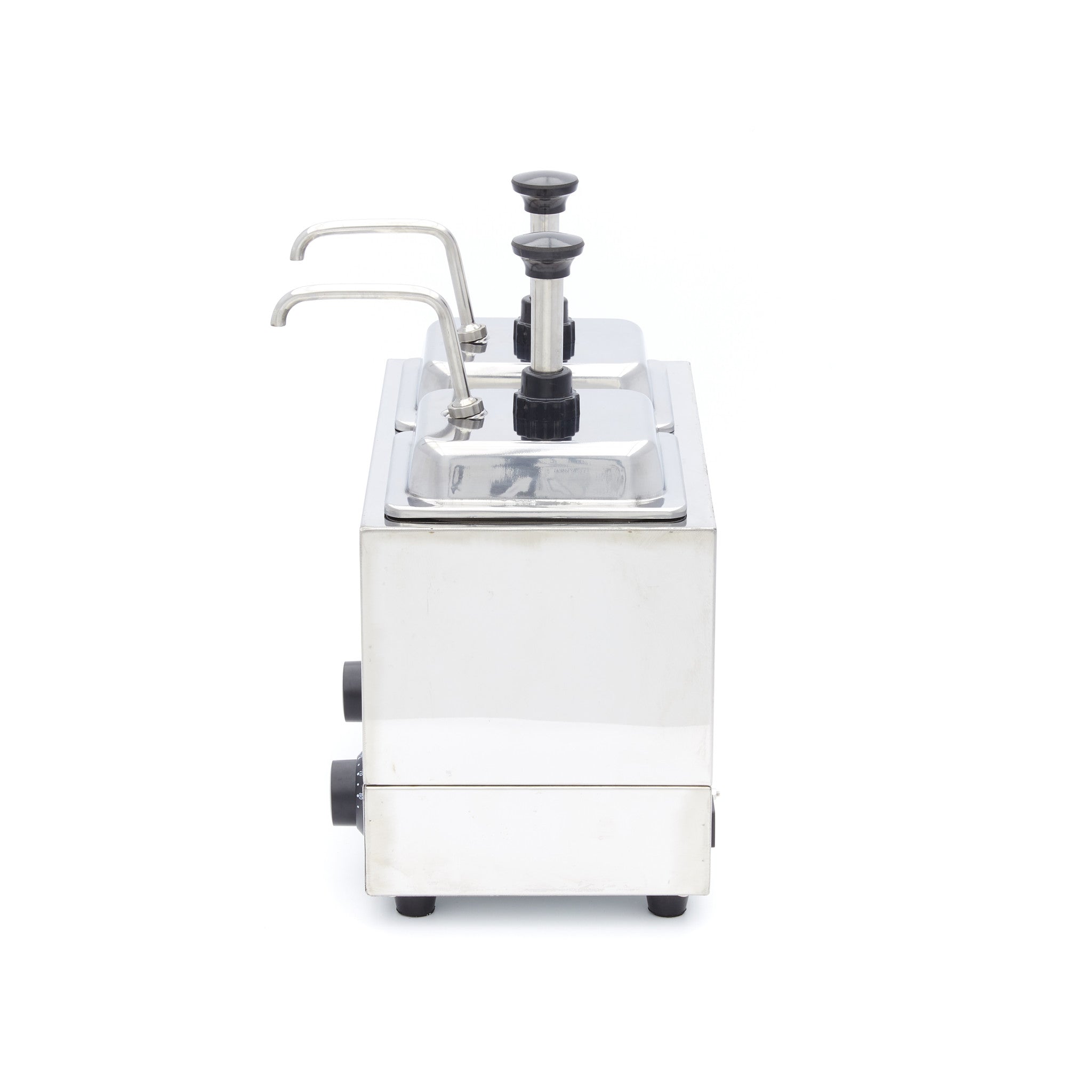 Uppvärmd såsdispenser - 2 x 2L - med pumpar