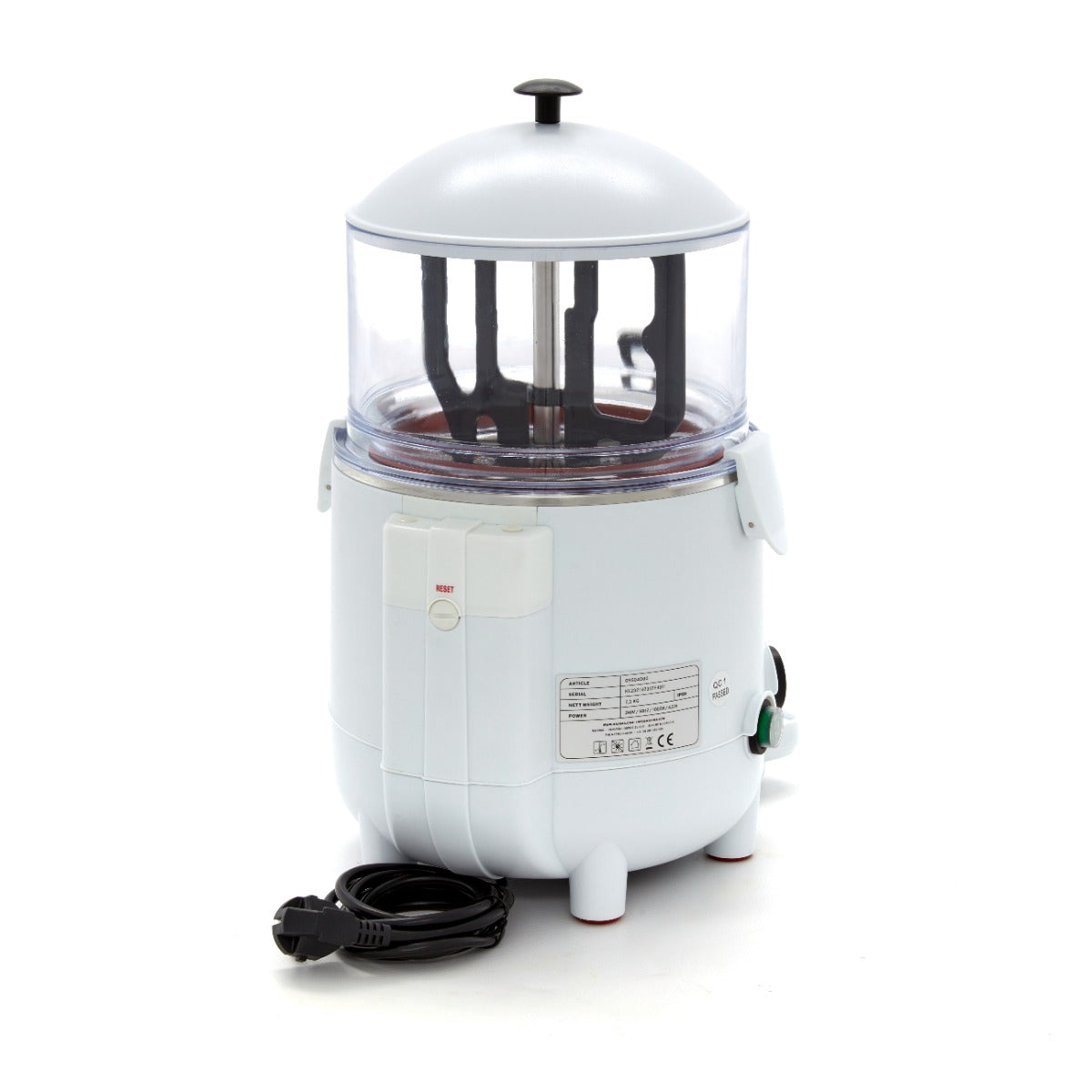 Chokladdispenser - varm - 5L - Vit