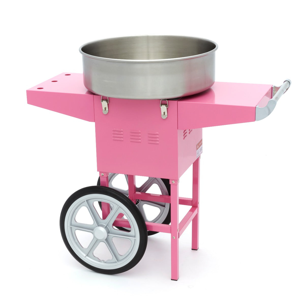 Candy Floss Maskin – Ø 52cm – Rosa – med vagn