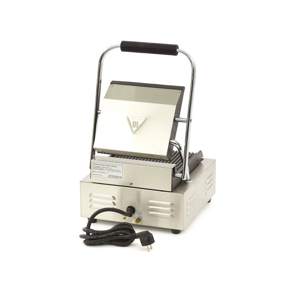 Kontaktgrill - Räfflade - Enkel Grillplatta - 22cm