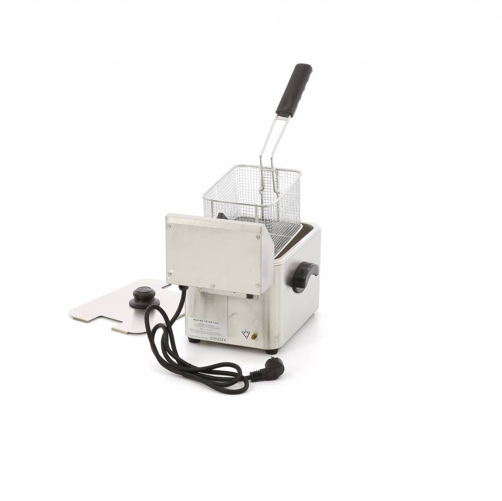 Friteringskastrull - 4L - 1 korg - upp till 1 kg pommes frites