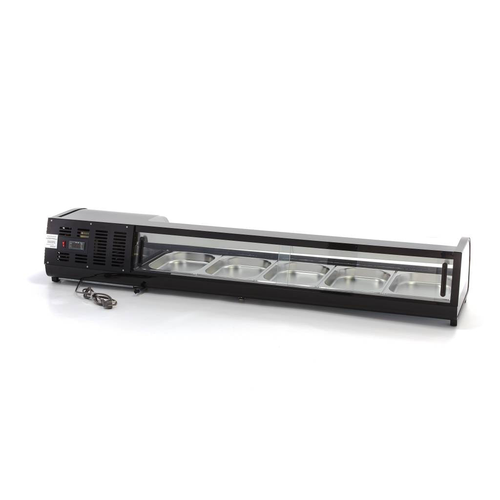 Sushi och Tapas Display -132L - inkl 5 x 1/2 GN - Bordsskiva