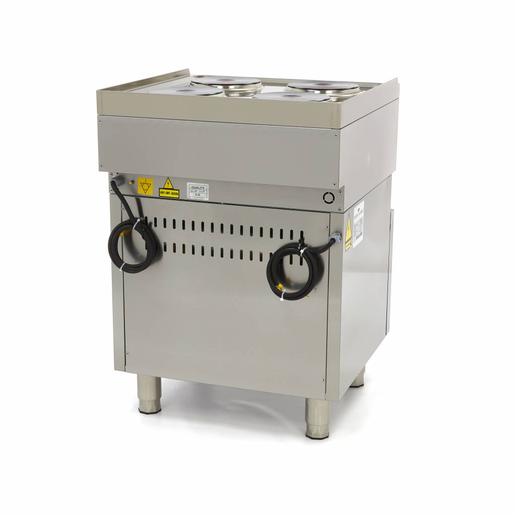 Spis - 4 brännare - Elektrisk - Dubbel enhet - 60 cm djup - med ugn