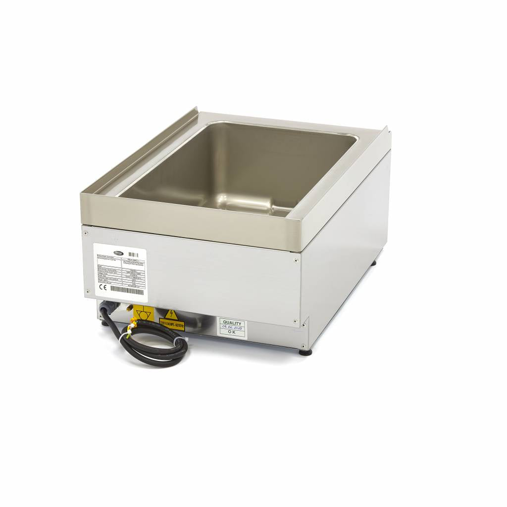 Bain Marie - Enkel enhet - 60cm - med avloppskran - El