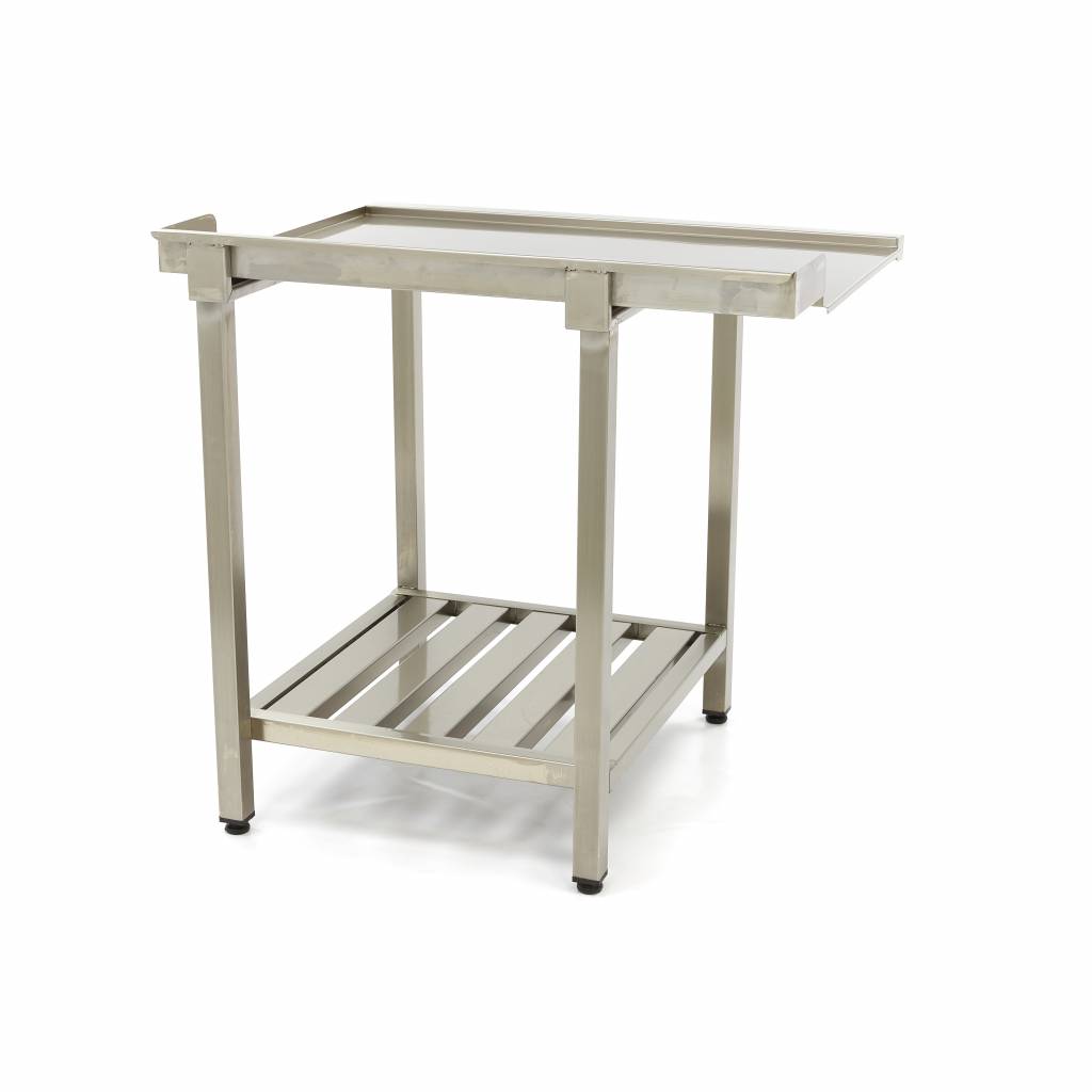Diskmaskinsbord - 90 x 75 cm - höger - med bakplatta och förvaringshylla