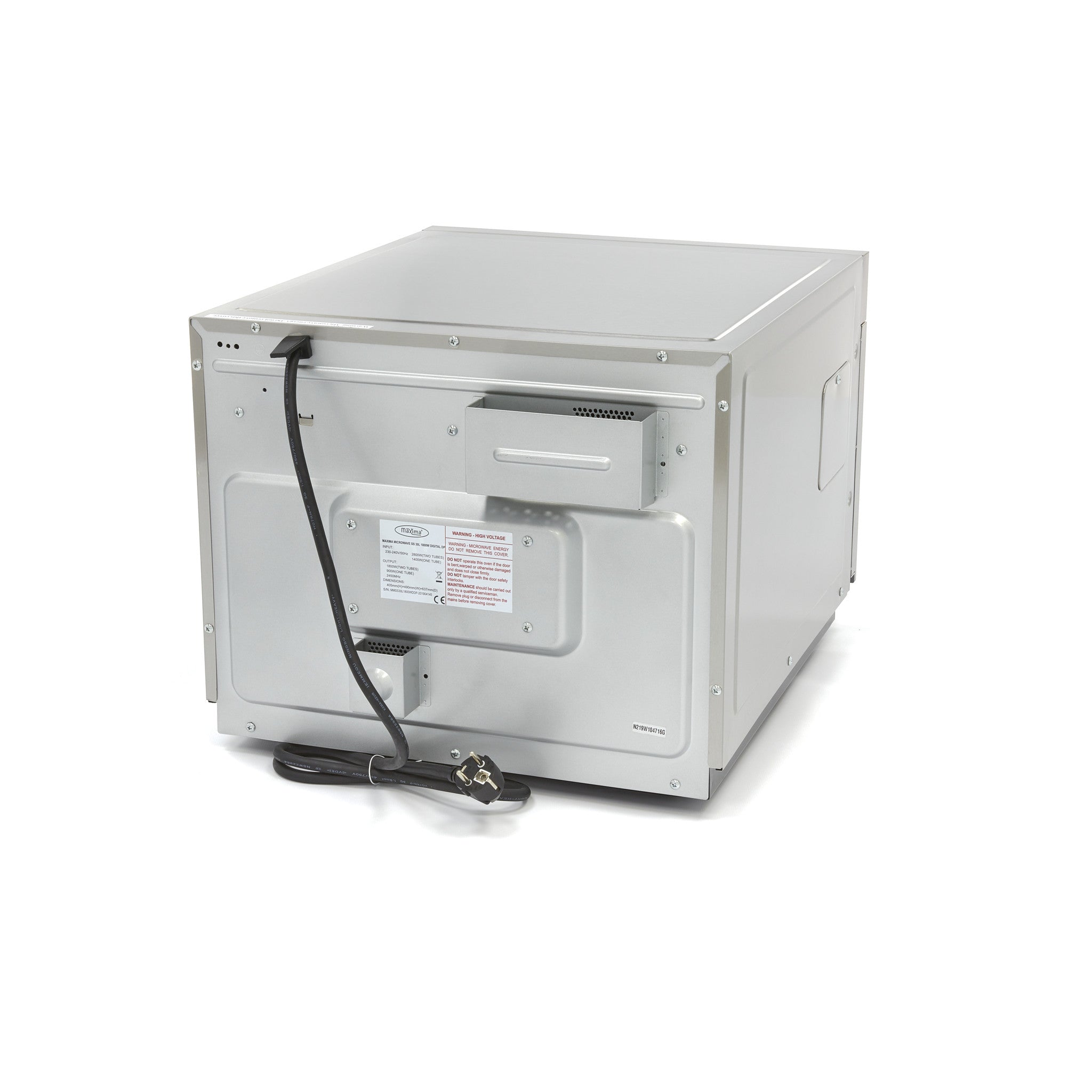 Mikrovågsugn - 1800W - 20 program - plattor upp till Ø36 cm - 2 hyllor