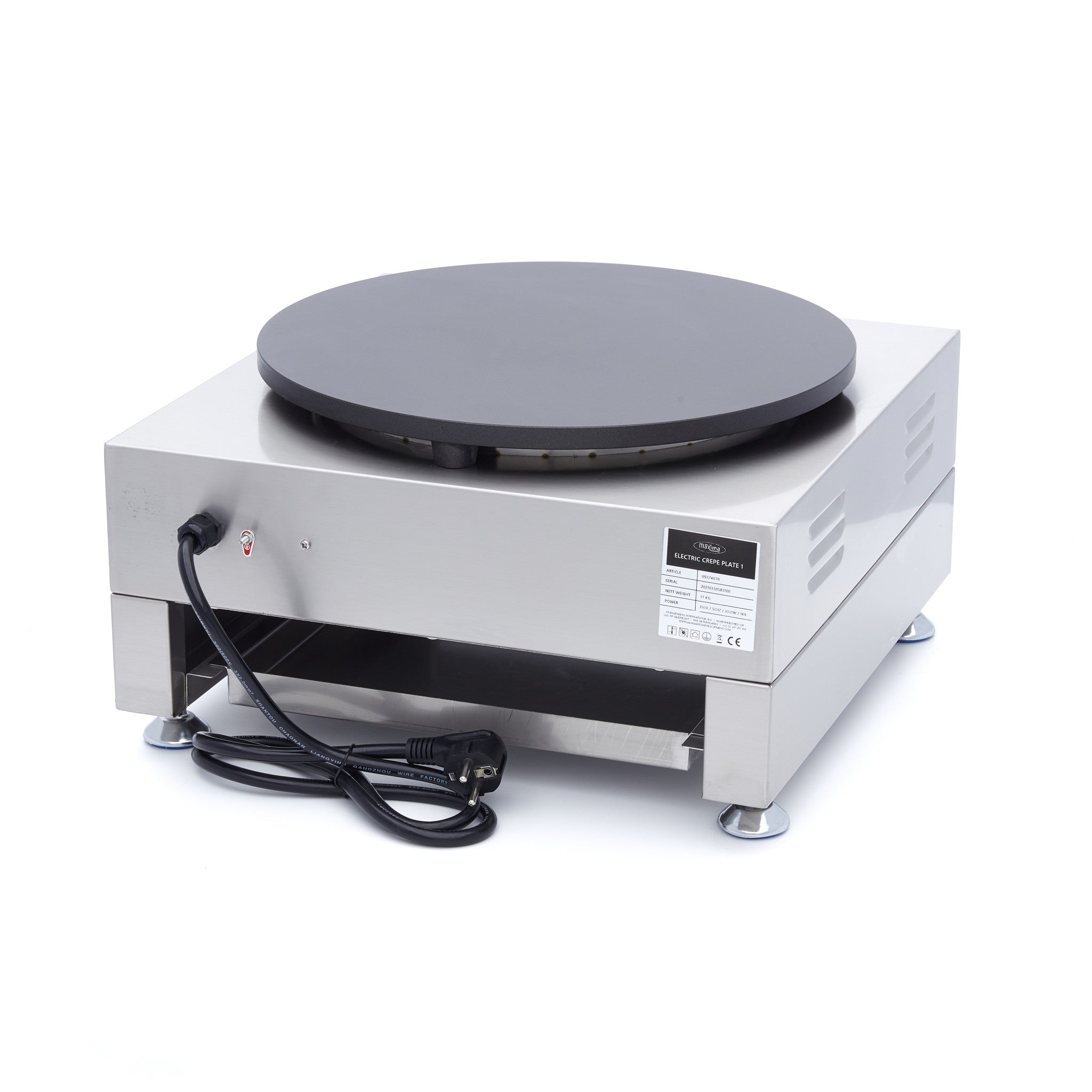 Crepes Maker - Single Crepes - 40cm - inklusive smetspridare