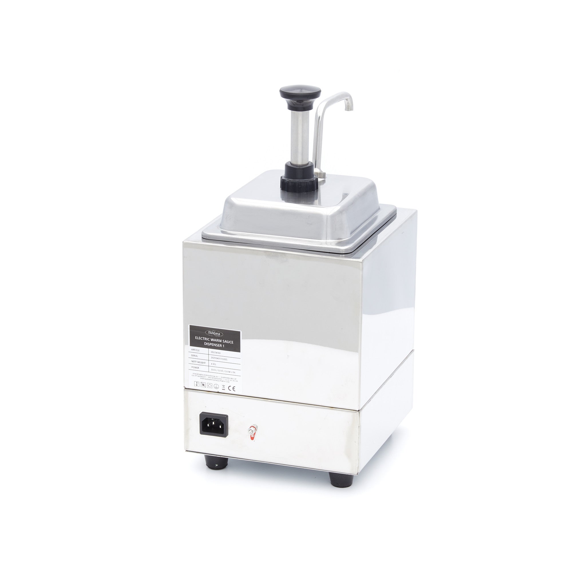 Uppvärmd såsdispenser - 2L - med pump