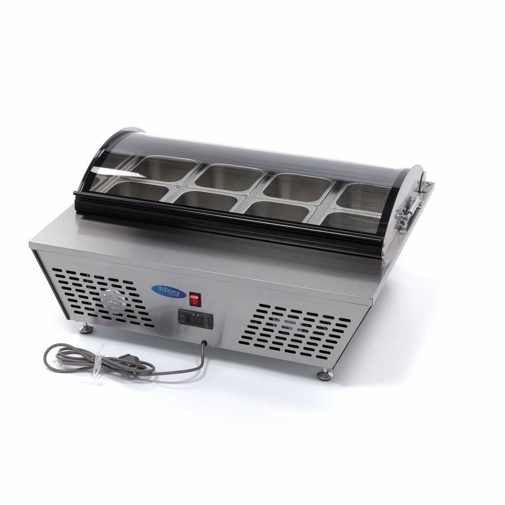 Saladette - 67L - inkl 8 x 1/6 GN - Bordsskiva