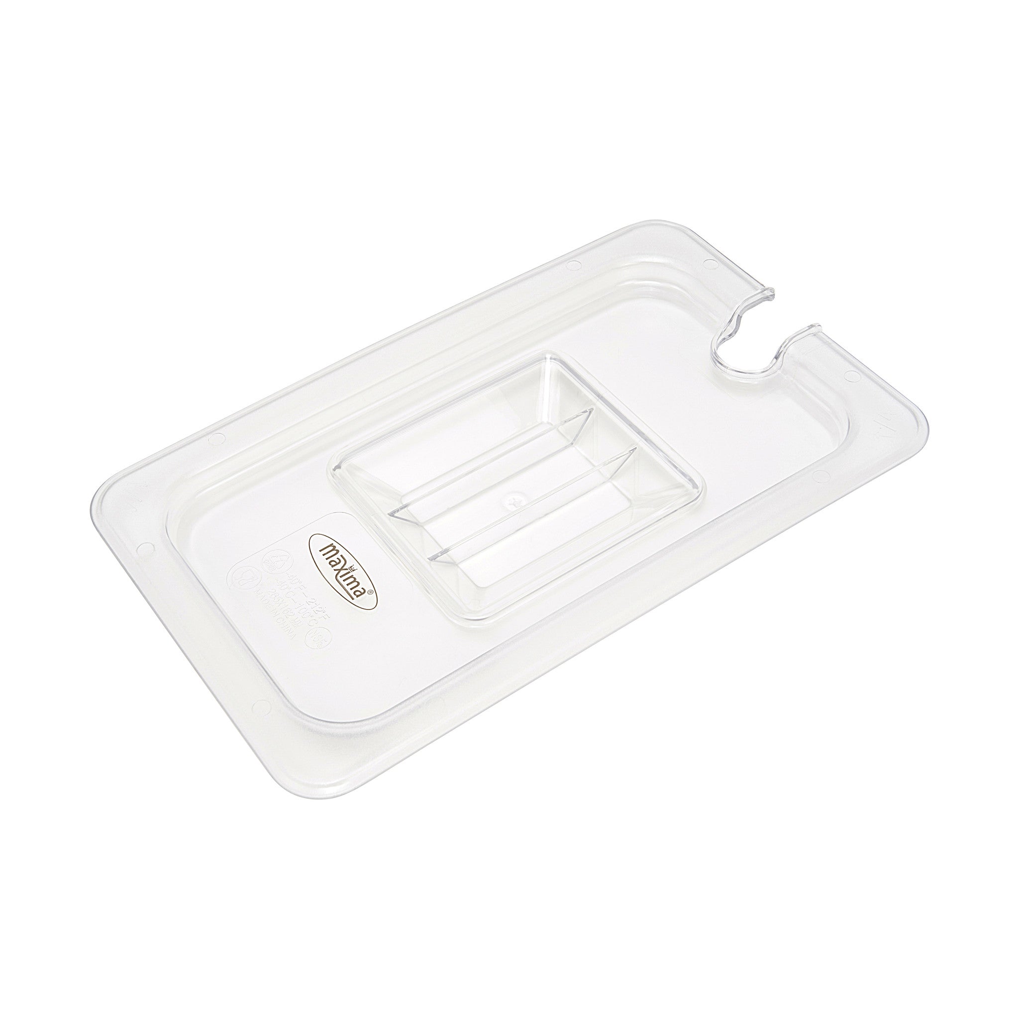 Gastronorm lock - 3 st - 1/6 GN - polykarbonat - med urtag