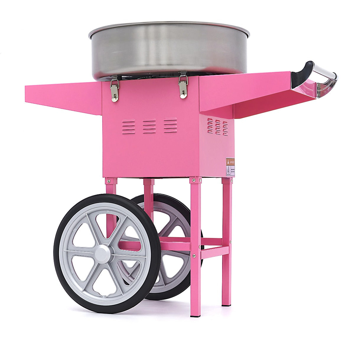 Candy Floss Maskin – Ø 52cm – Rosa – med vagn
