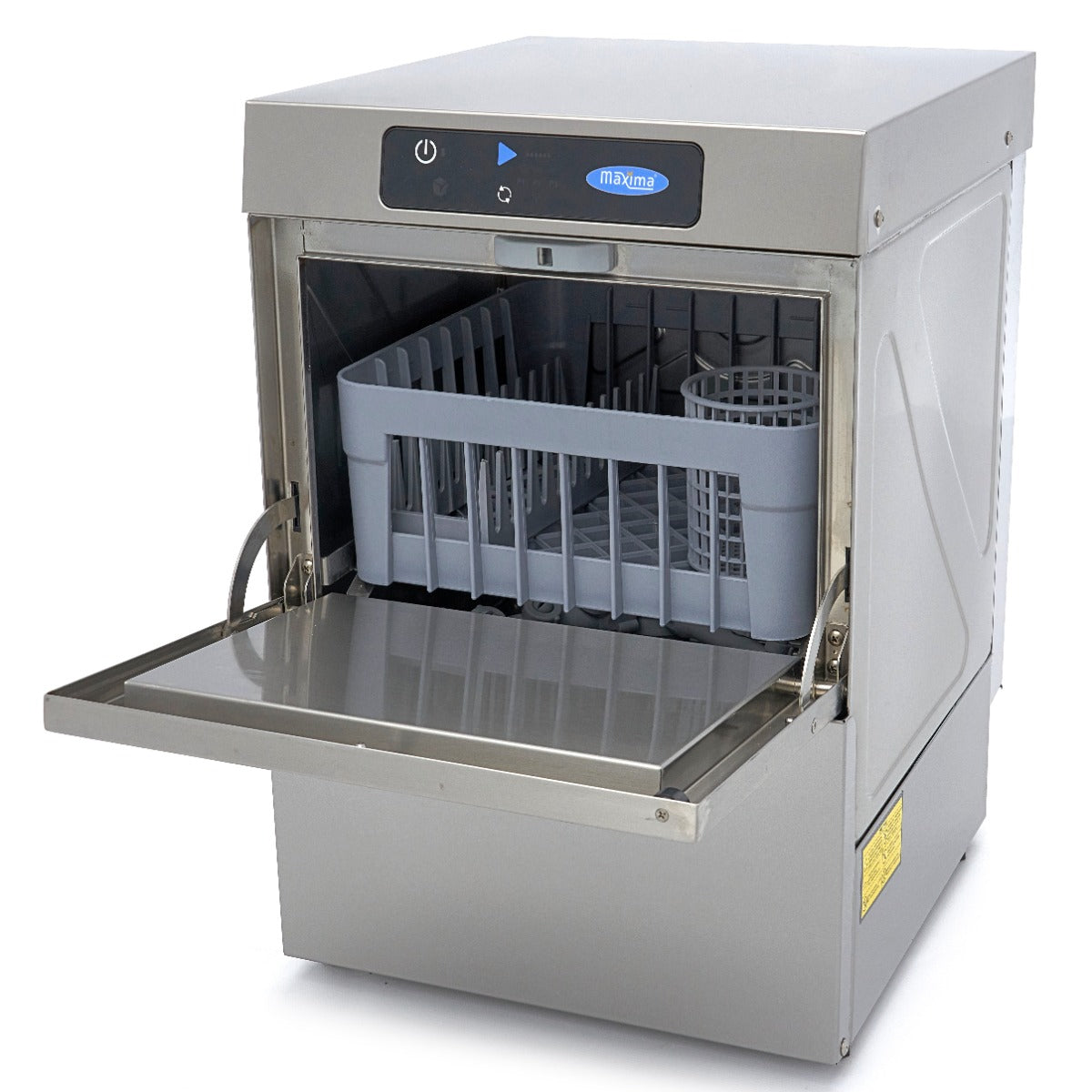 Glasdiskmaskin - 35 x 35 cm - med spolglanspump - Digital display - 230V
