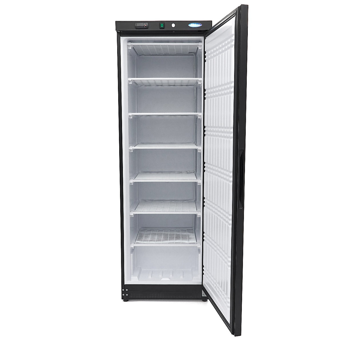 Frys - 400L - 6 Fasta hyllor - Svart