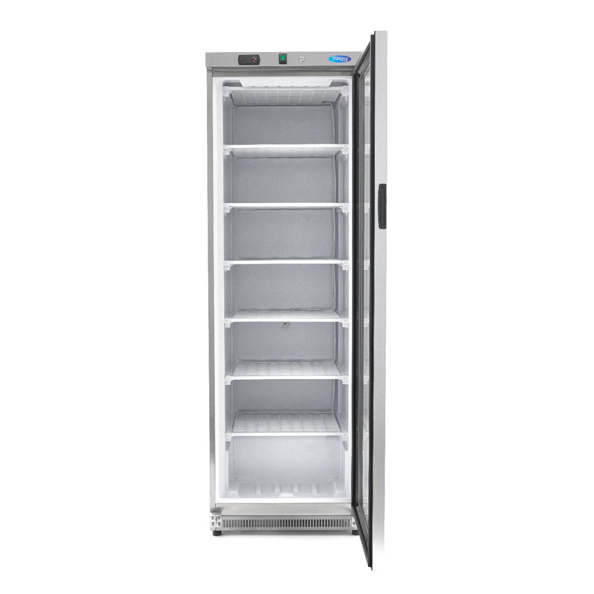 Frys - 400L - Rostfritt stål - med glasdörr