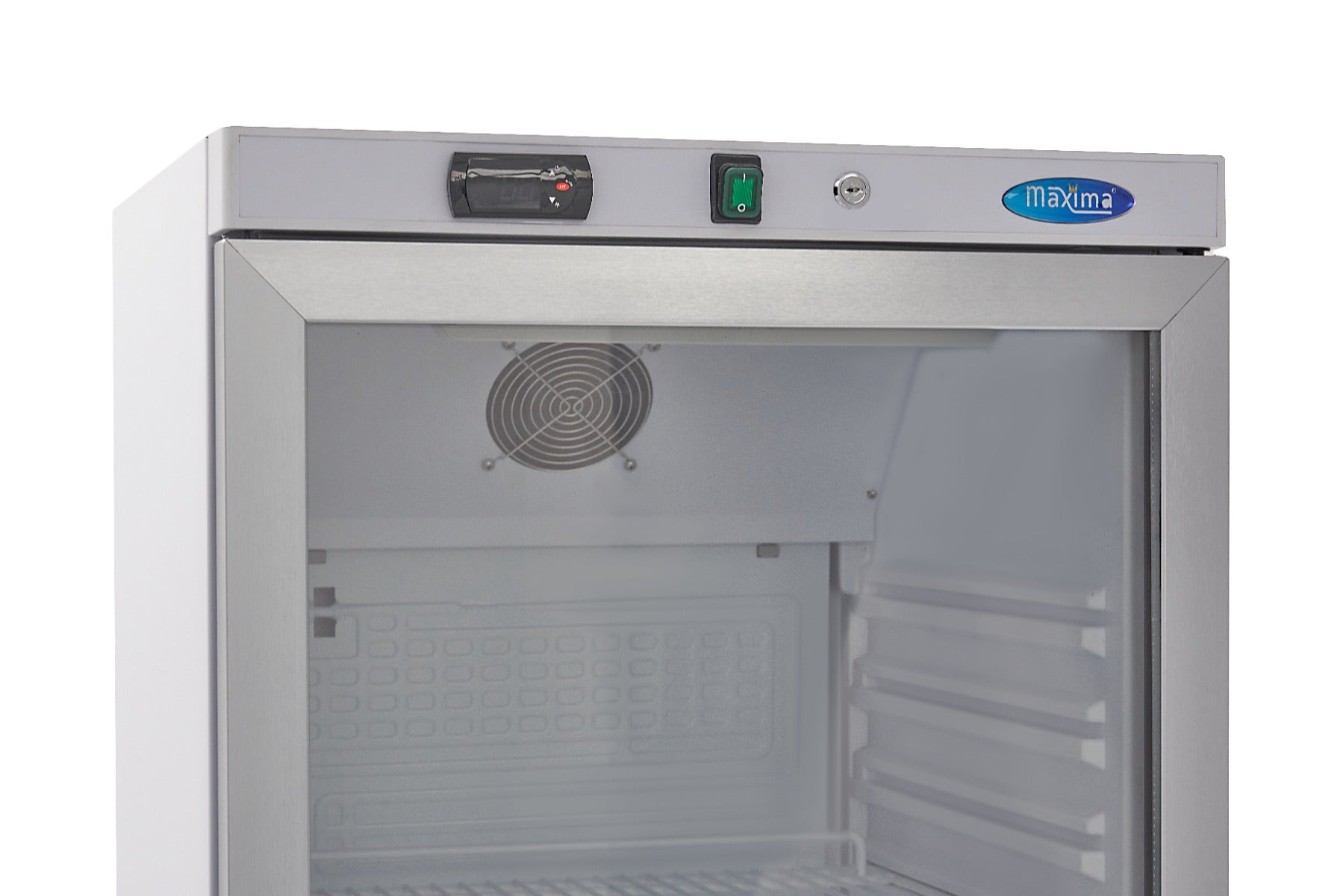 Kylskåp - 400L - Vit - med glasdörr
