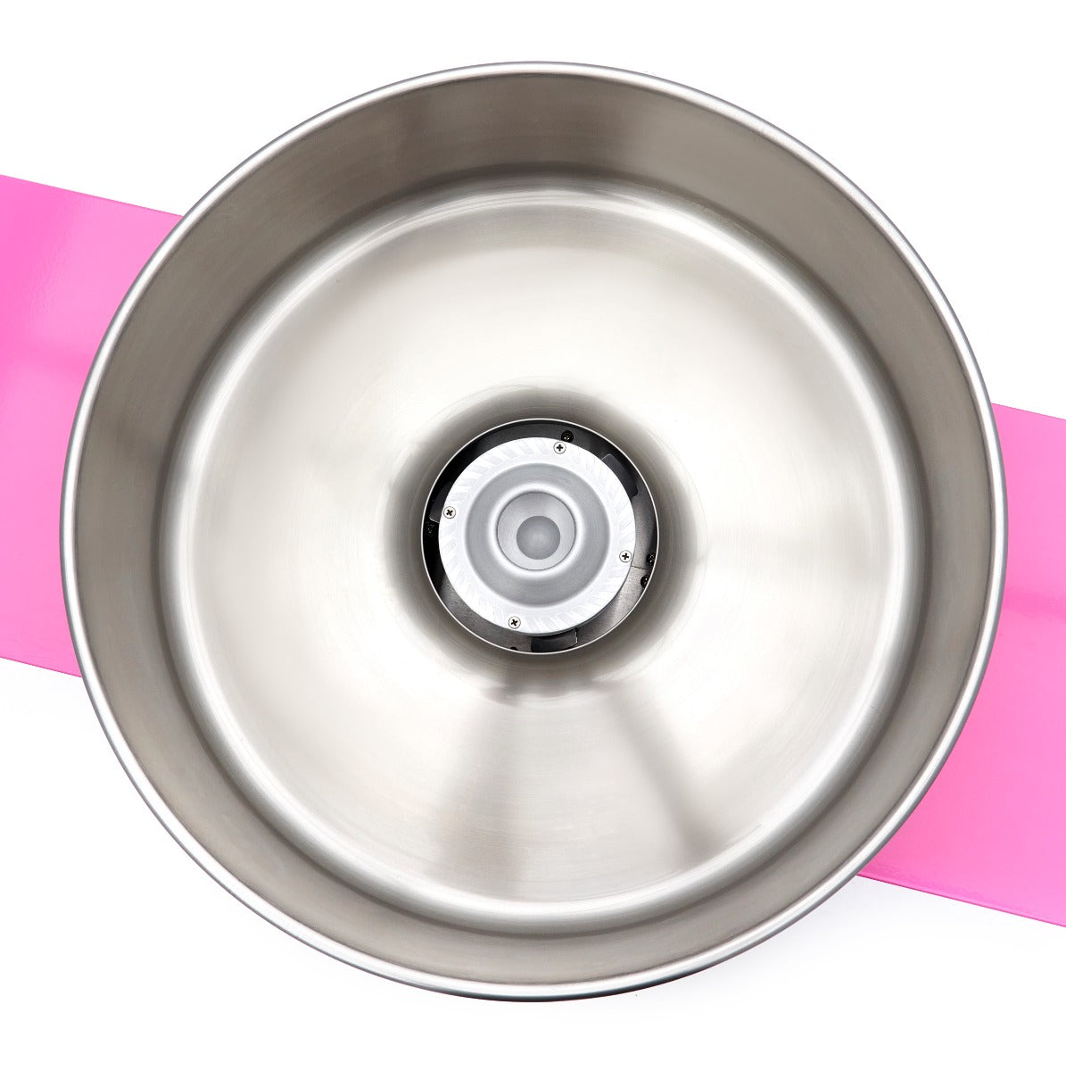 Candy Floss Maskin – Ø 52cm – Rosa – med vagn