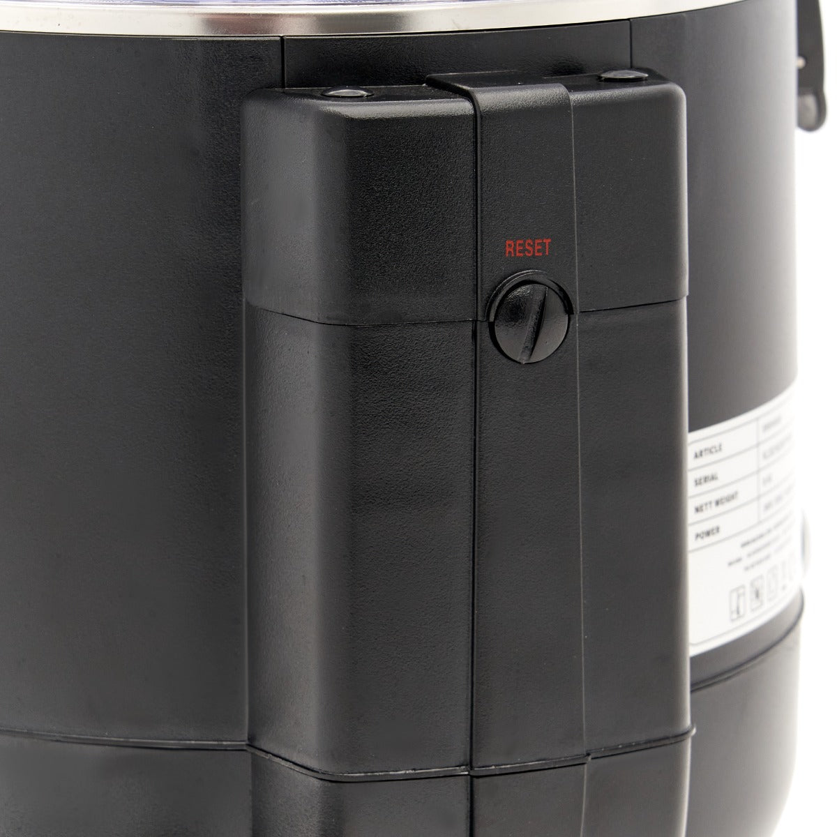 Chokladdispenser - varm - 10L - Svart