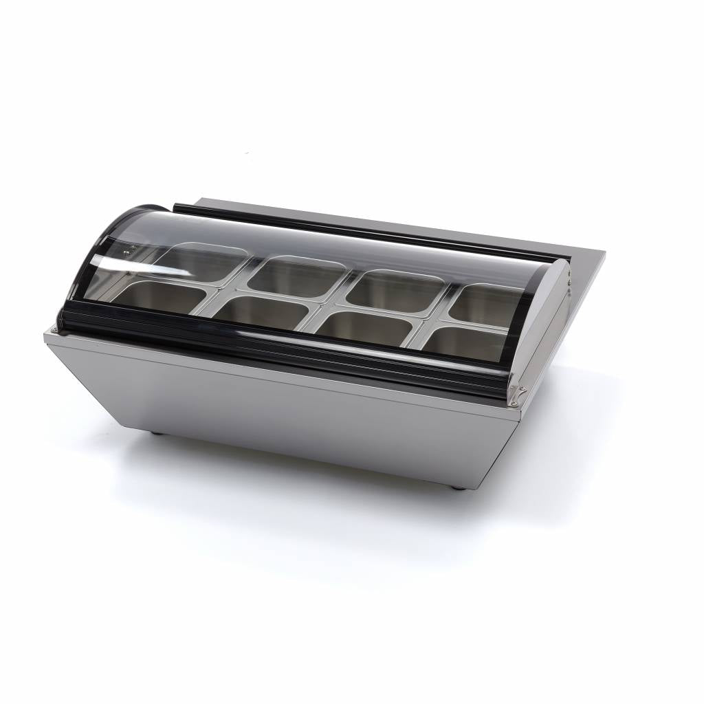 Saladette - 67L - inkl 8 x 1/6 GN - Bordsskiva