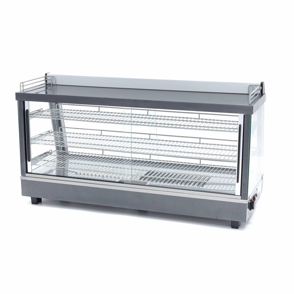 Uppvärmd matdisplay - 186L - 121,5 cm - 3 hyllplan