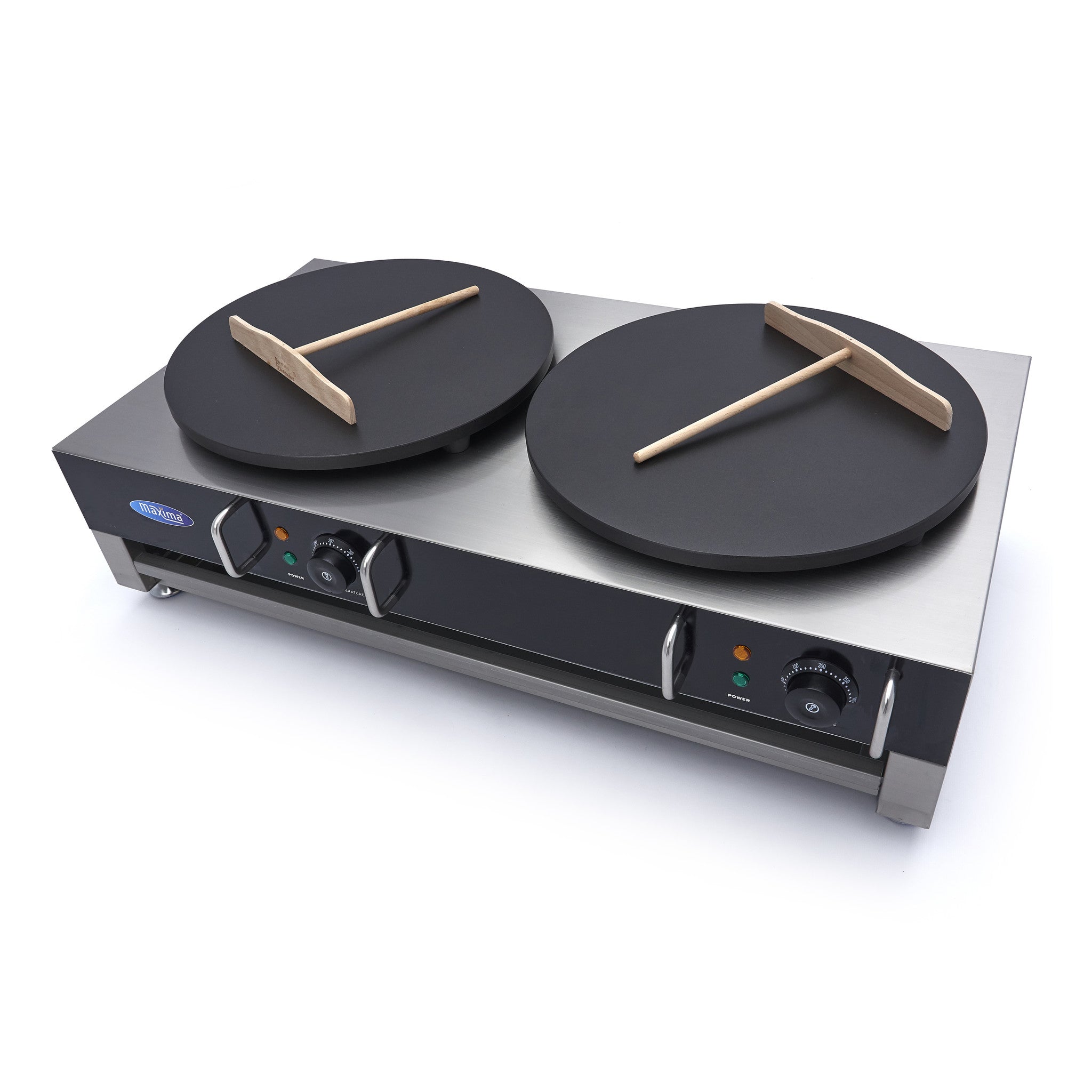 Crepes Maker - Dubbla crepes - 2 x 40cm - inklusive degspridare