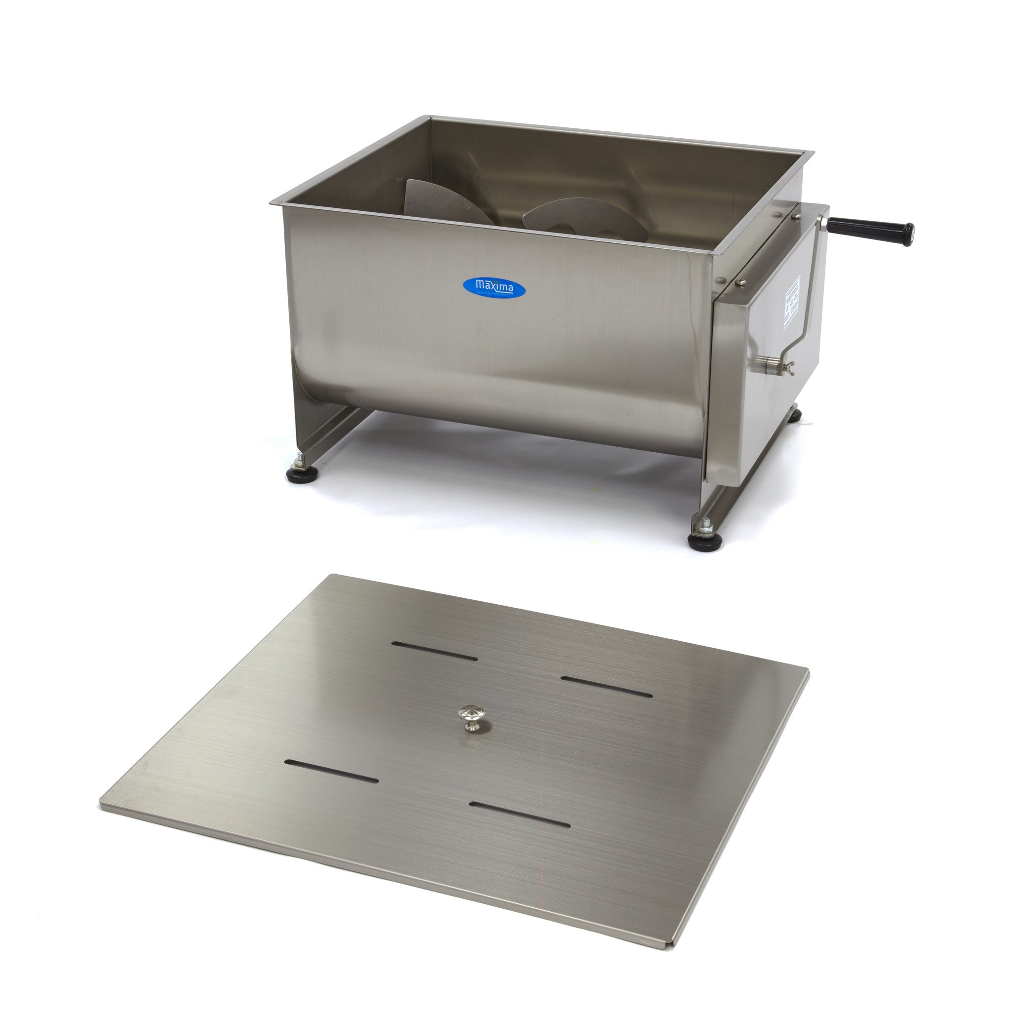 Köttblandare - 60L - 55kg Kött - Dubbelt skaft - Manuell