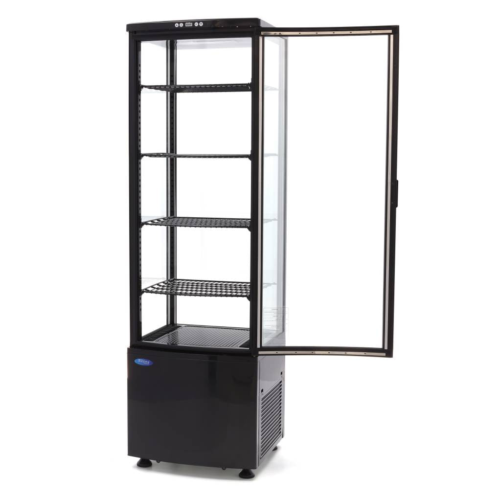 Kylvitrin - 235L - 52cm - Svart