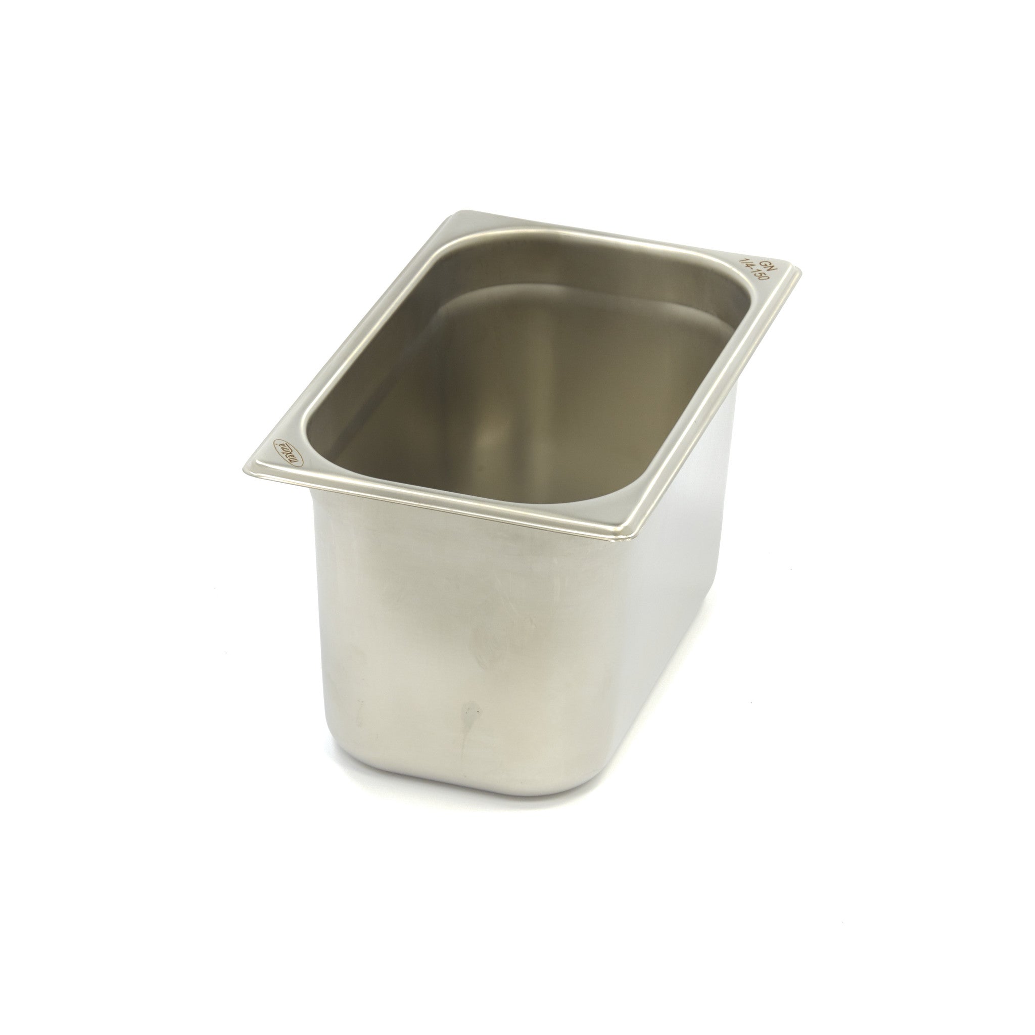 Gastronorm behållare - 3 st - 1/4 GN - 15 cm djup - rostfritt stål