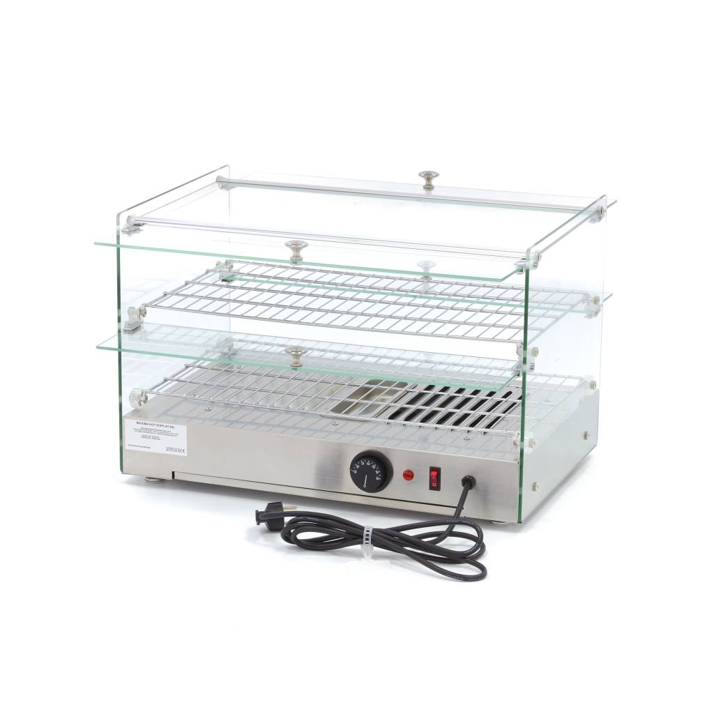 Värmeskåp - Värmedisplay - 50L - 55cm - 2 hyllplan
