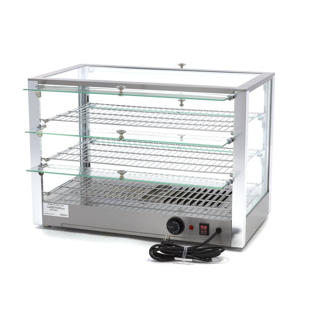 Värmeskåp - Värmedisplay - 115L - 70cm - 3 hyllplan