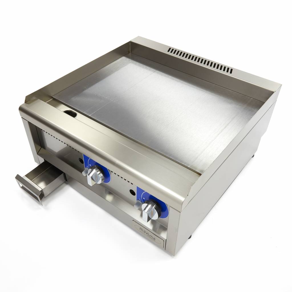 Grillpanna av professionell kvalitet - Smidig - Dubbel enhet - 60 cm djup - Gas