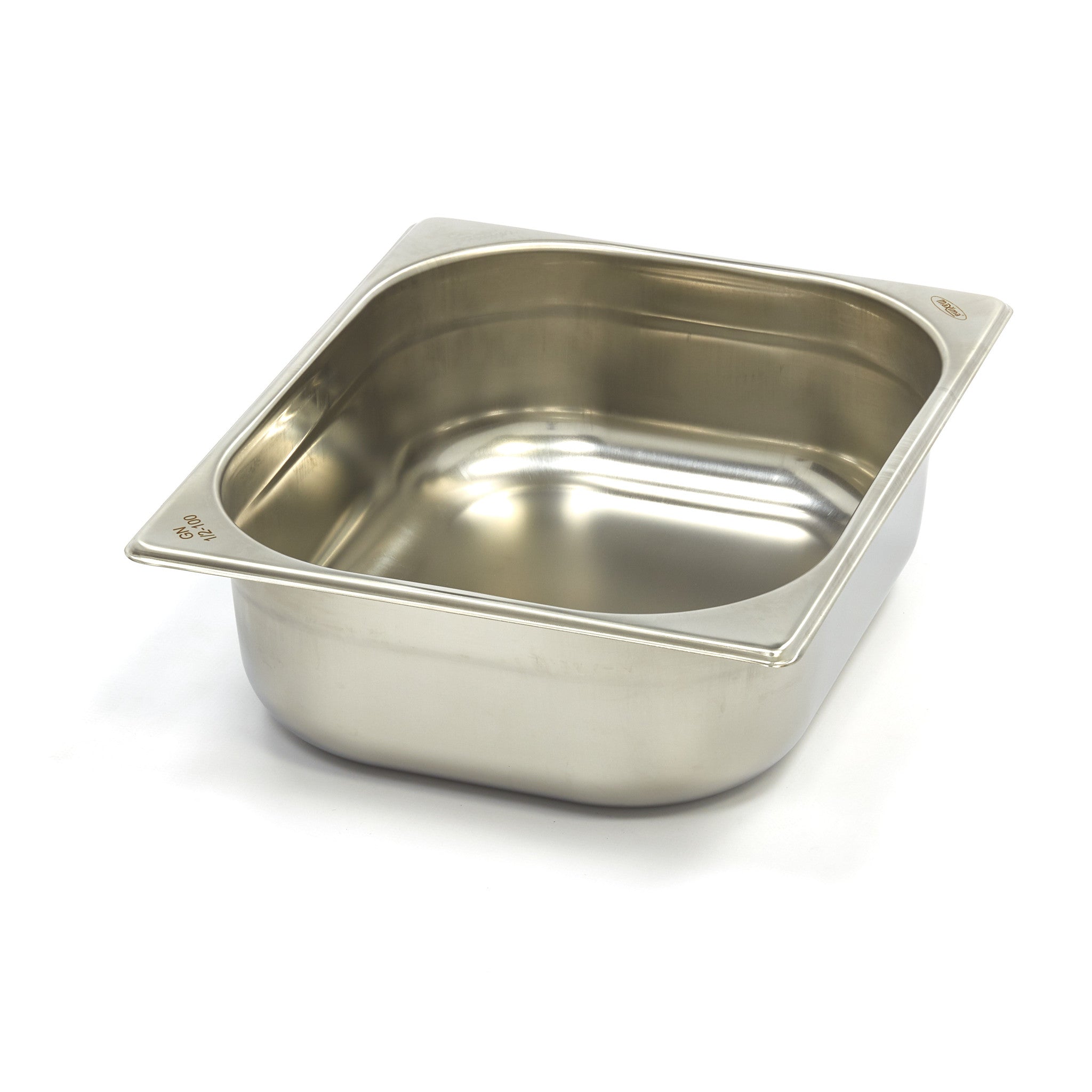 Gastronorm behållare - 3 st - 1/2 GN - 10 cm djup - rostfritt stål
