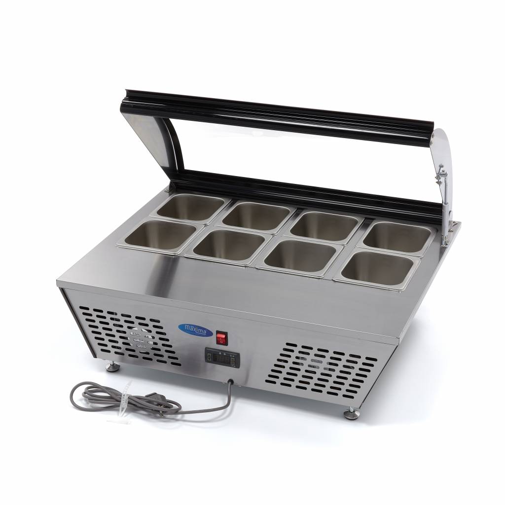 Saladette - 67L - inkl 8 x 1/6 GN - Bordsskiva