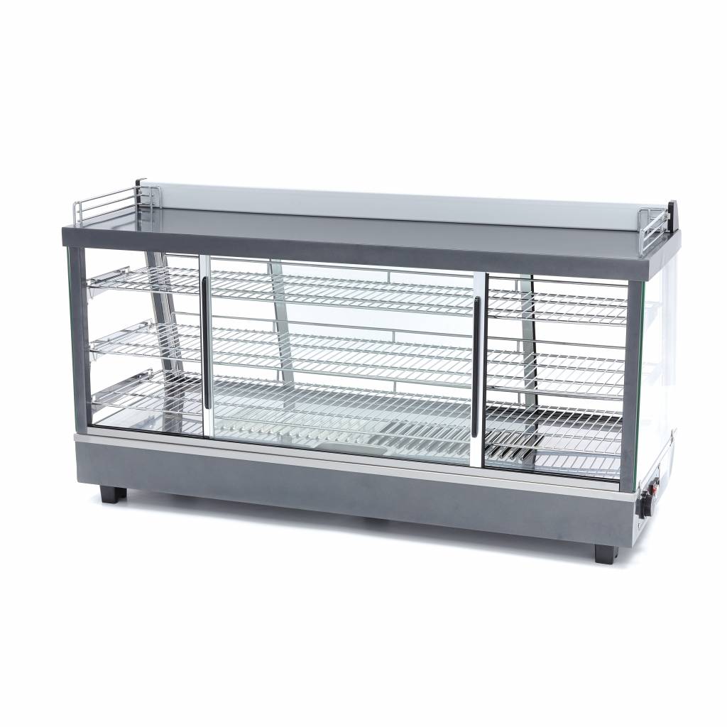 Uppvärmd matdisplay - 186L - 121,5 cm - 3 hyllplan