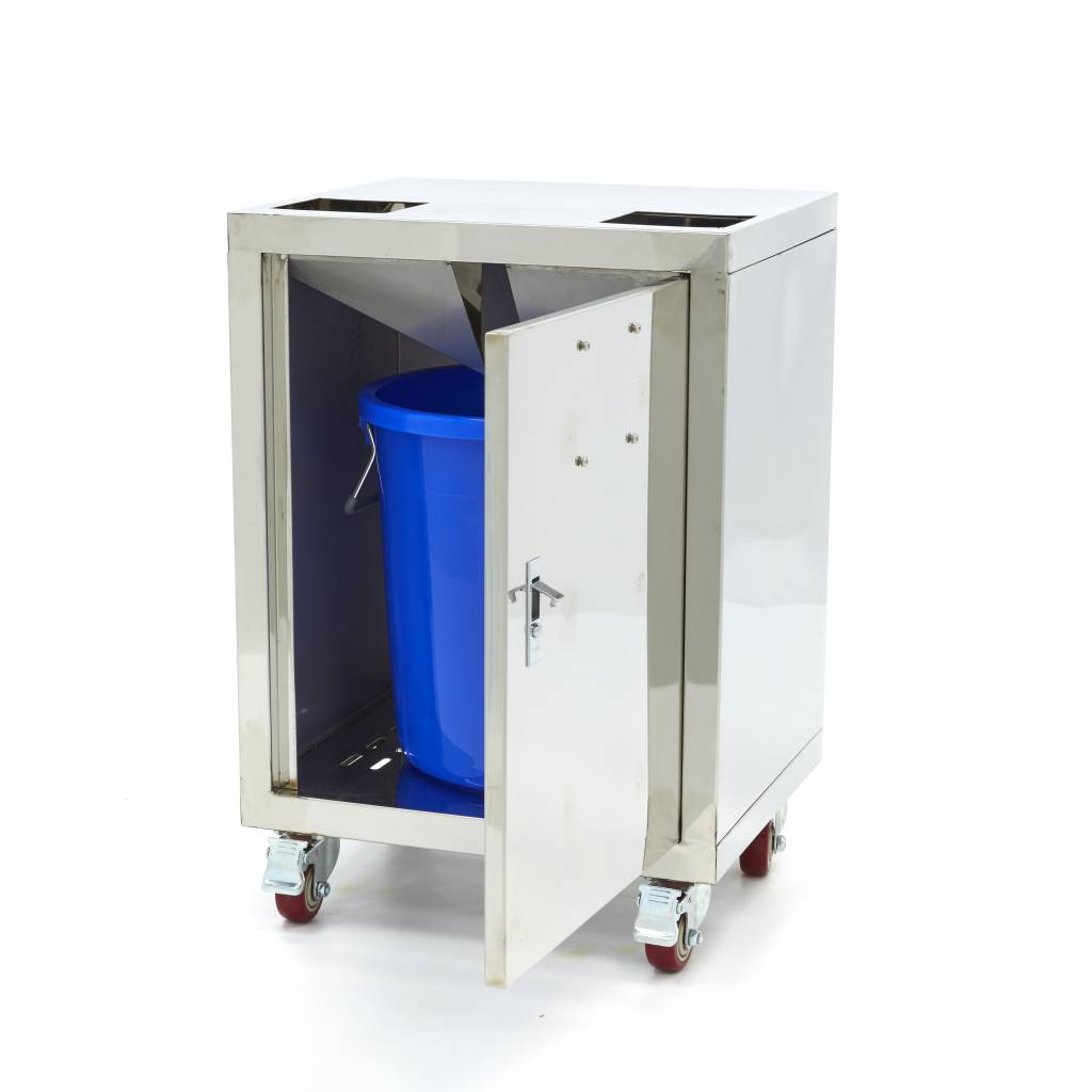 Orange Juicer Trolley - Kompakt - inklusive soptunna - på hjul