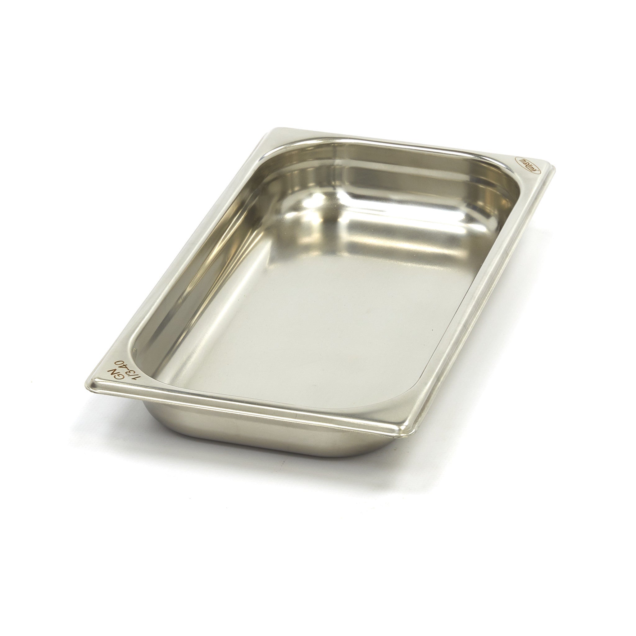 Gastronorm behållare - 3 stycken - 1/3 GN - 4 cm djup - rostfritt stål
