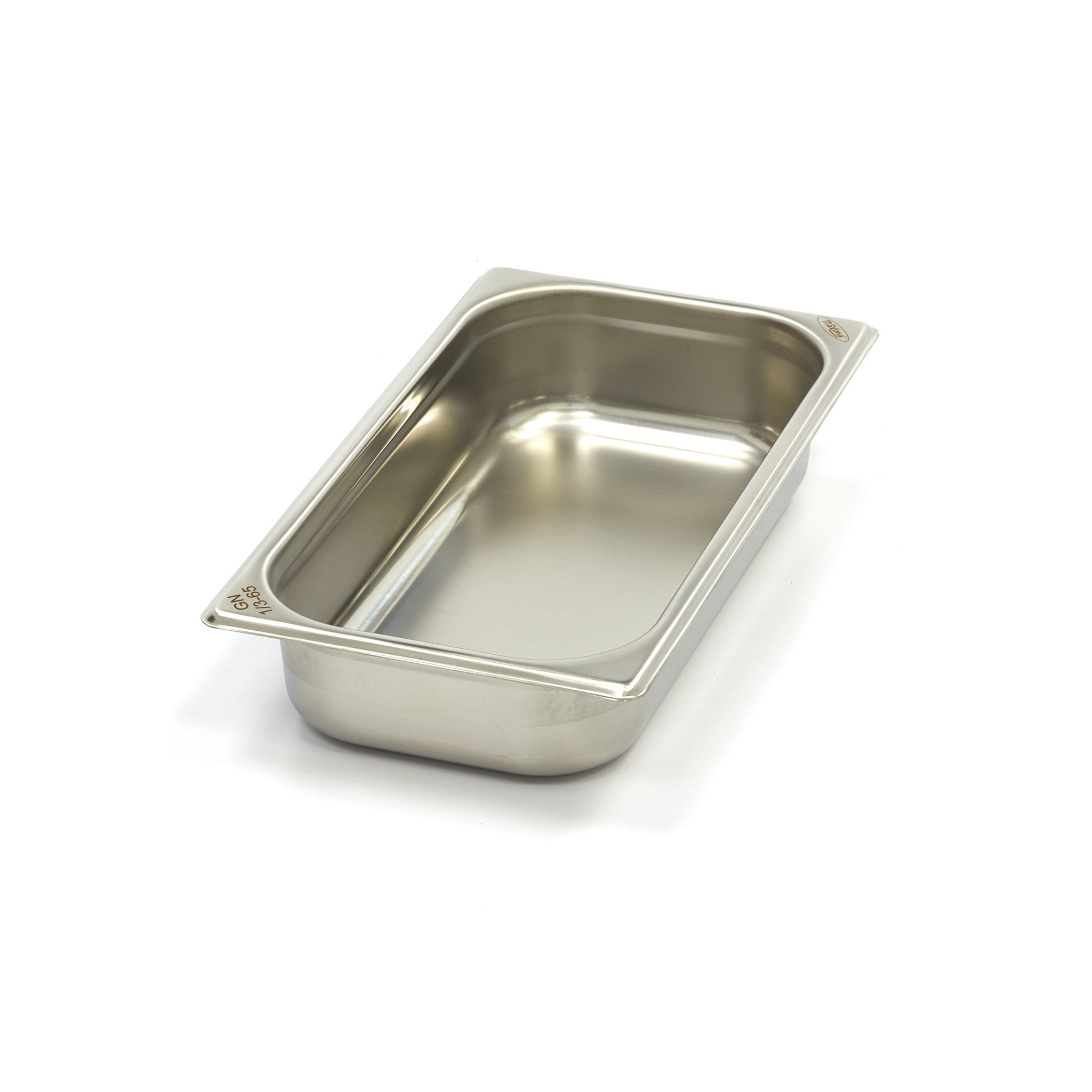 Gastronorm behållare - 3 stycken - 1/3 GN - 6,5 cm djup - rostfritt stål