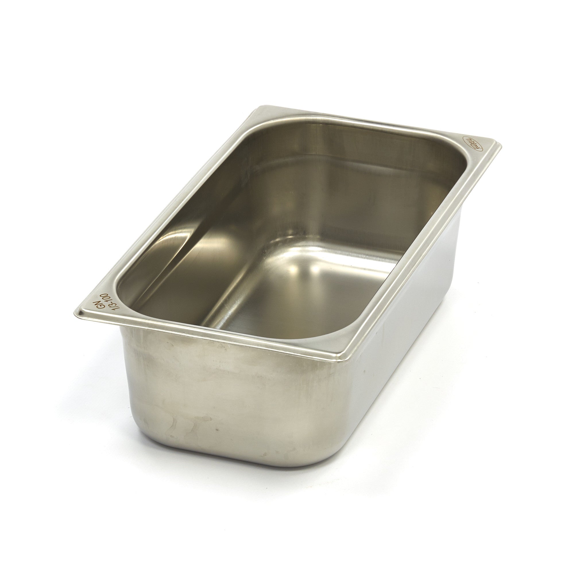 Gastronorm behållare - 3 stycken - 1/3 GN - 10 cm djup - rostfritt stål
