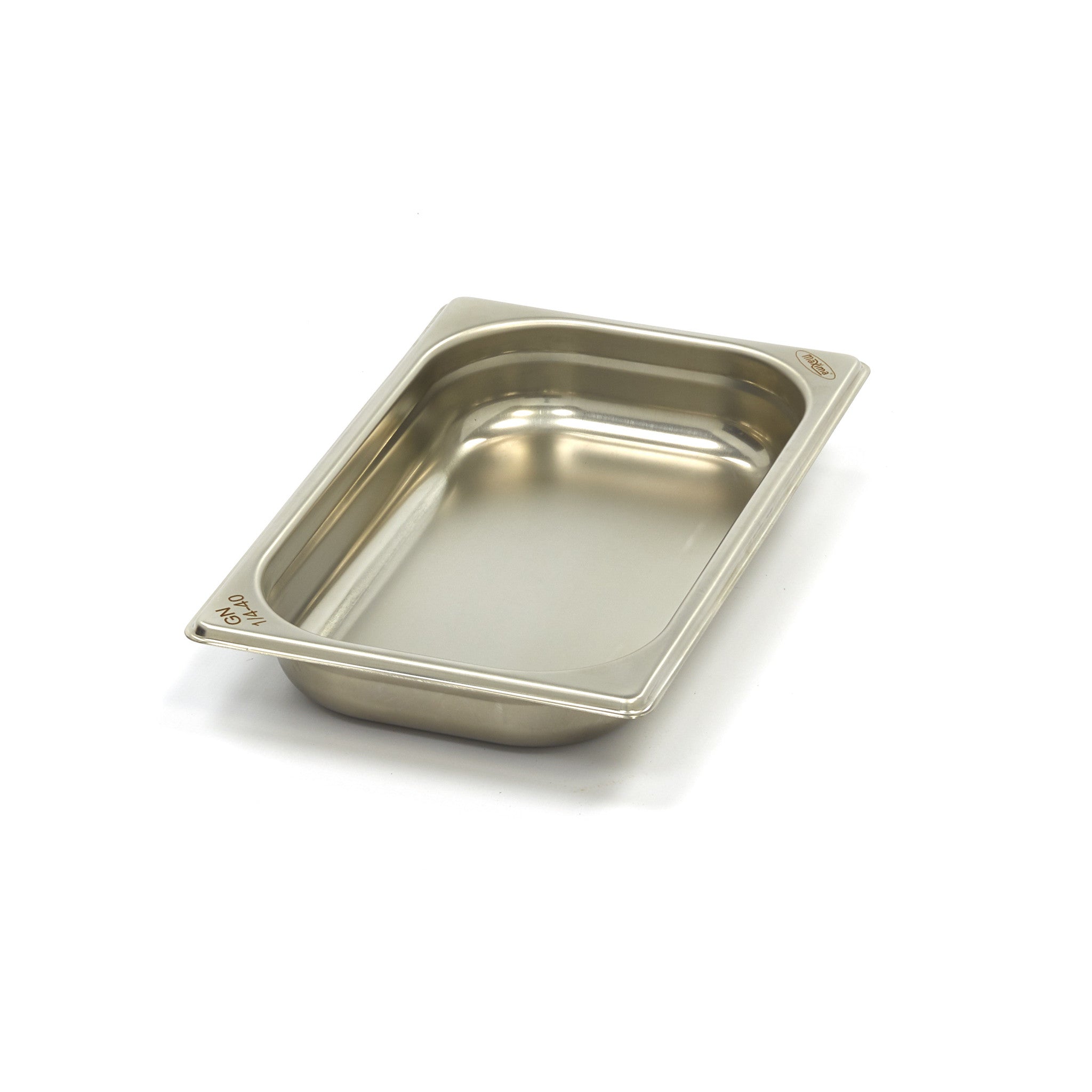 Gastronorm behållare - 3 st - 1/4 GN - 4 cm djup - rostfritt stål