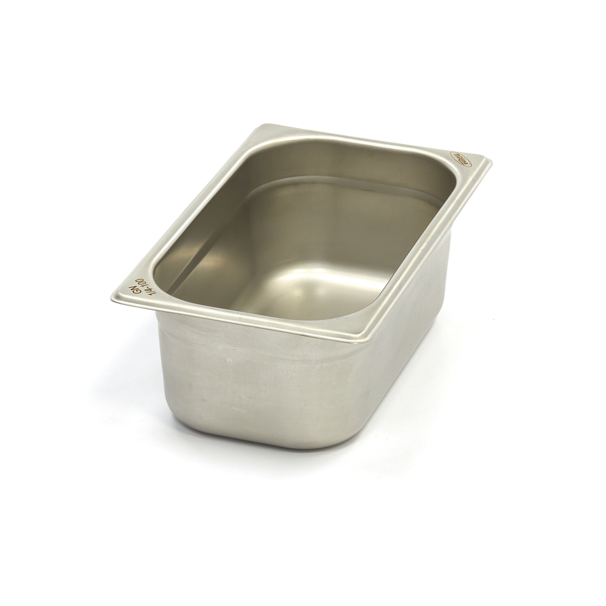 Gastronorm behållare - 3 stycken - 1/4 GN - 10 cm djup - rostfritt stål