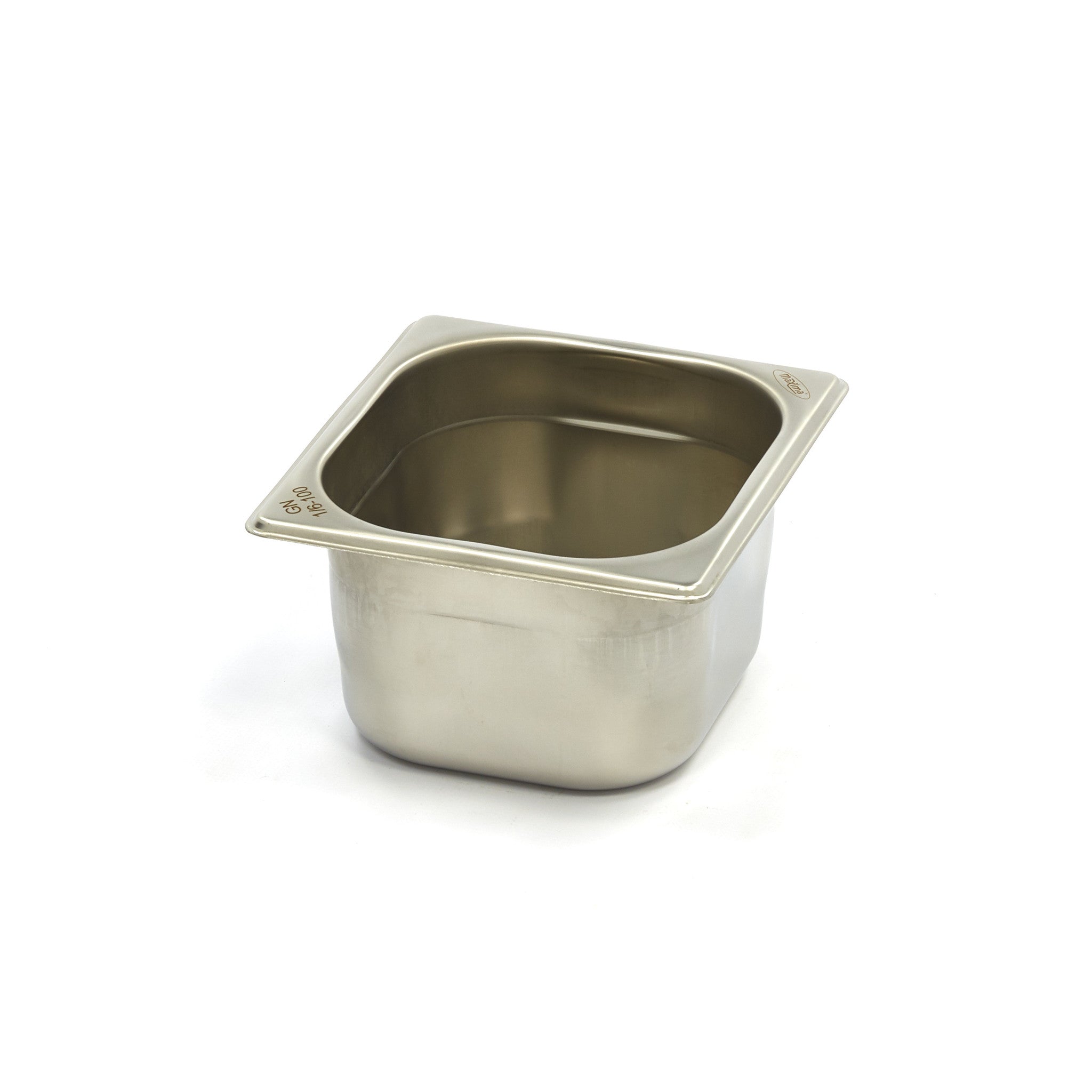 Gastronorm behållare - 3 st - 1/6 GN - 10 cm djup - rostfritt stål
